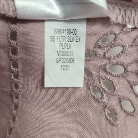 GAP Eyelet Flutter Sleeve Top Size‎ XSMALL - Picture 9 of 11